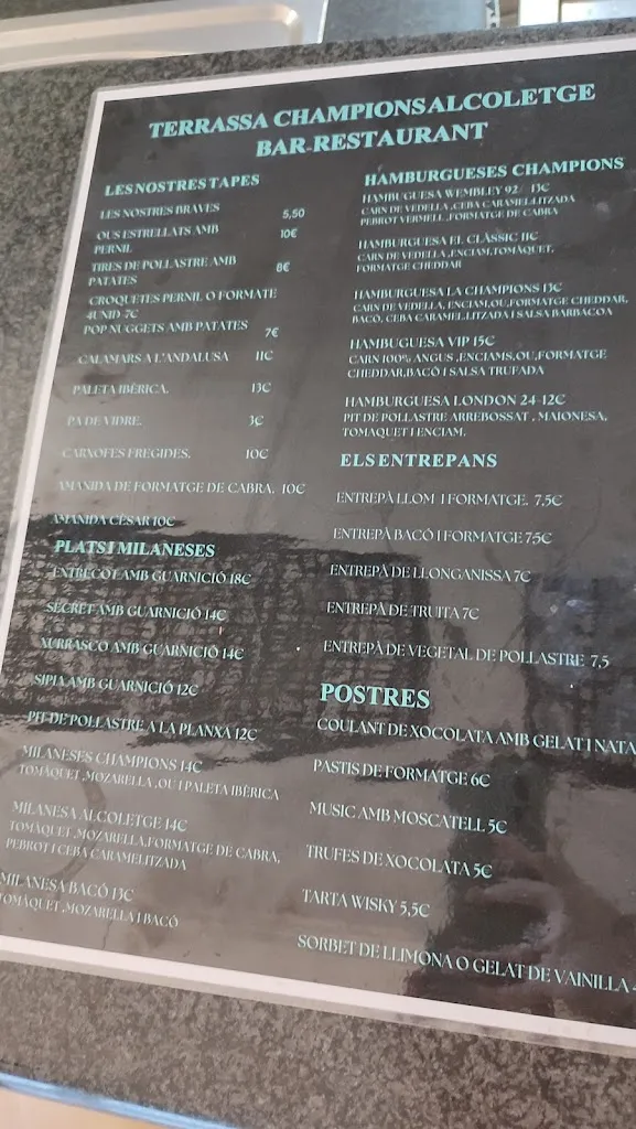 Menu_Terrassa Champions Alcoletge_Alcoletge_image_2