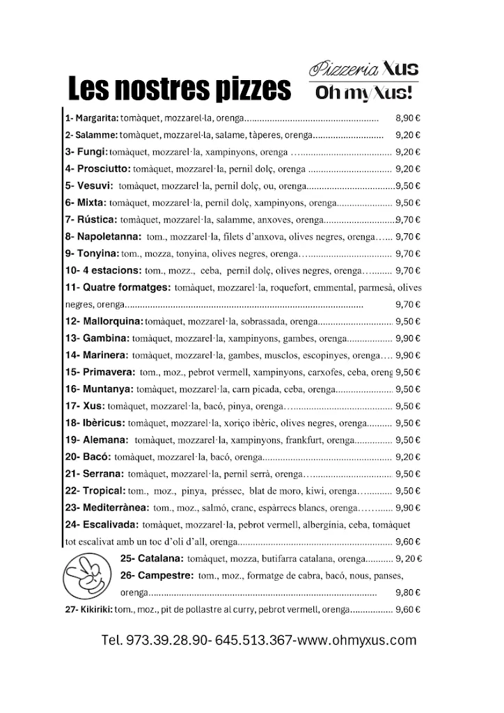 Menu_Pizzeria Xus- Oh My Xus!_Agramunt_image_2