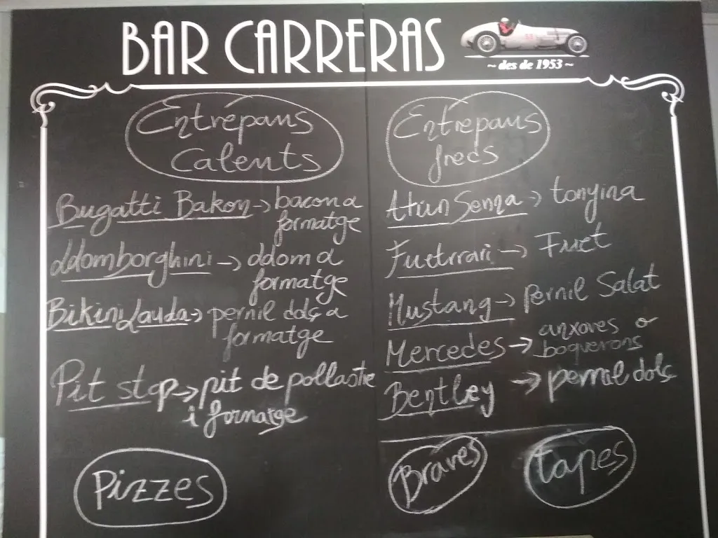 Menu_BAR CARRERAS_Agramunt_image_1