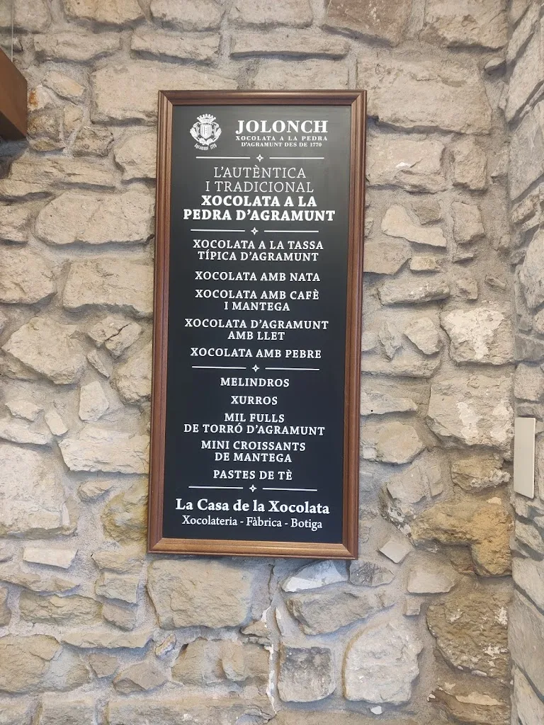 Menu_LA CASA DE LA XOCOLATA, XOCOLATA JOLONCH._Agramunt_image_1