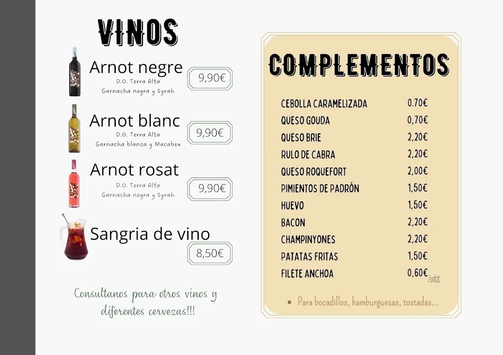 Menu_Old Dreams_Agramunt_image_4