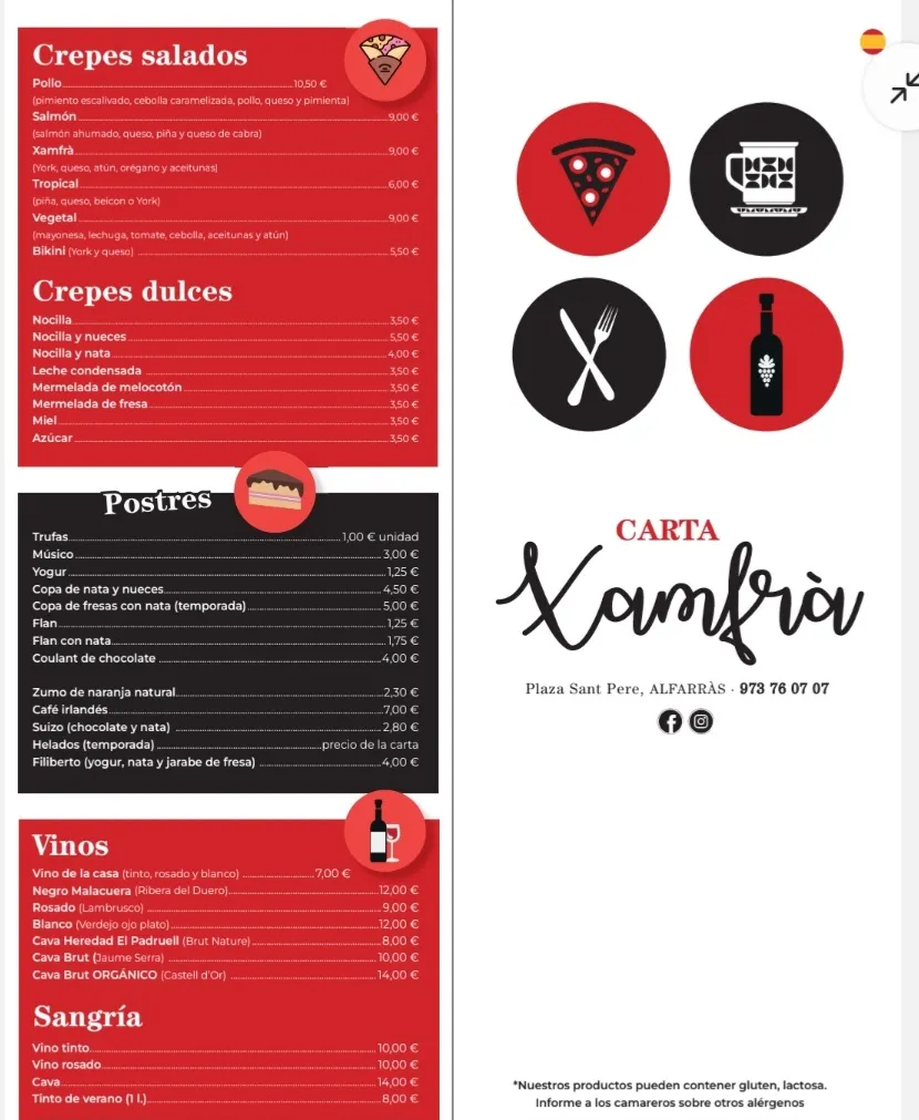 Menu_CAFETERIA XAMFRÀ_Alfarràs_image_2