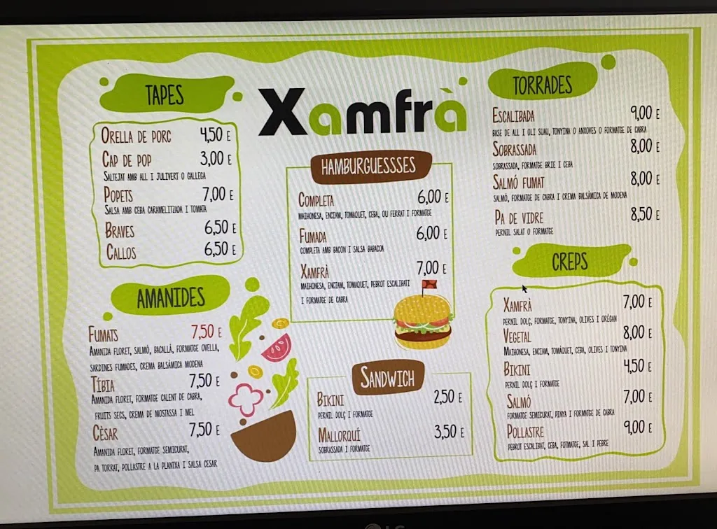 Menu_CAFETERIA XAMFRÀ_Alfarràs_image_4