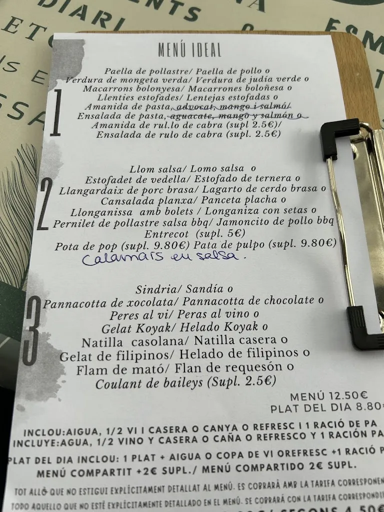 Menu_Restaurante Ideal | Almenar_Alfarràs_image_2