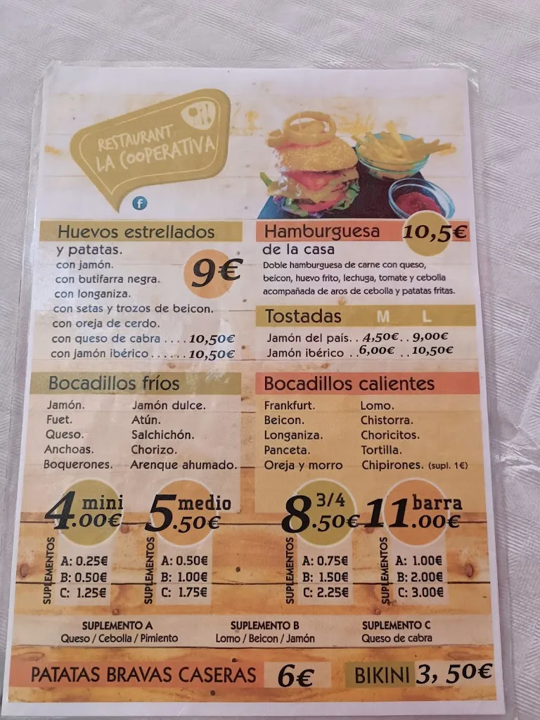 Menu_BAR RESTAURANT LA COOPERATIVA_Alcarràs_image_2