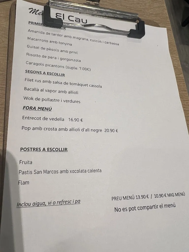 Menu_El Cau | Almenar_Almenar_image_1