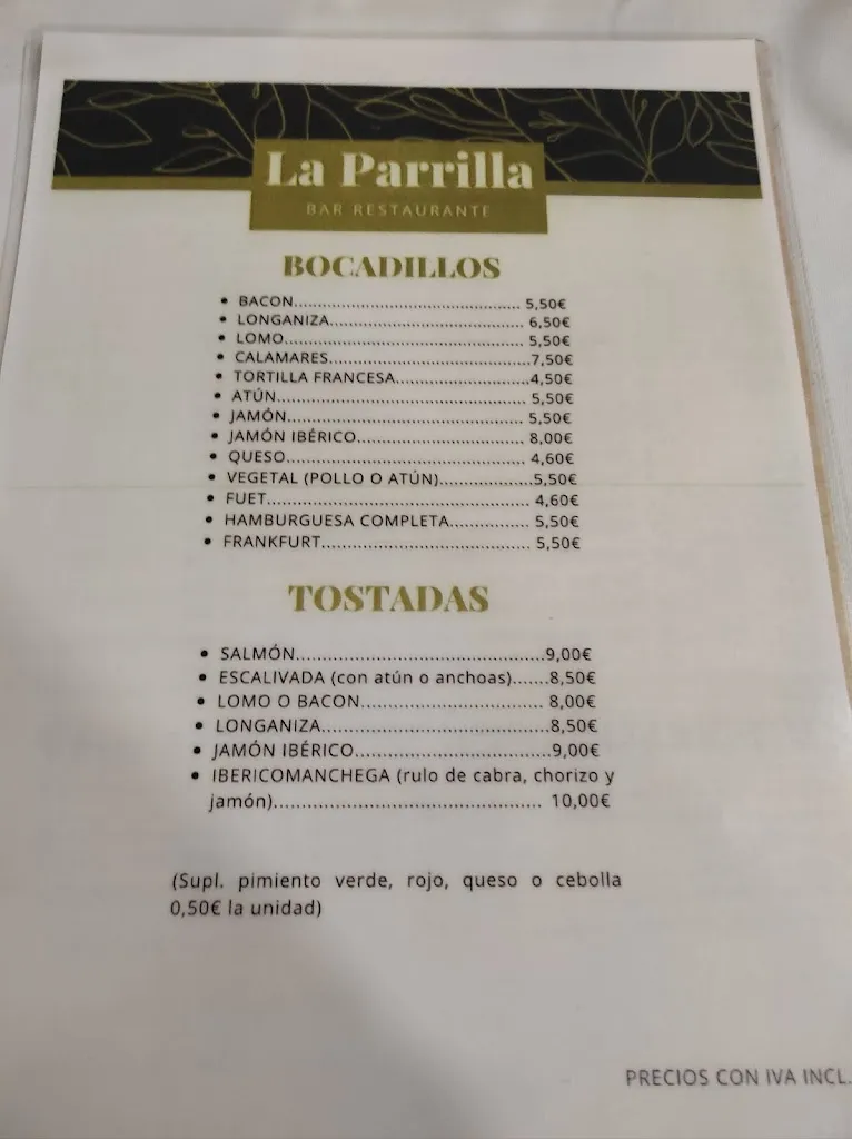 Menu_Restaurant la Parrilla_Almacelles_image_2