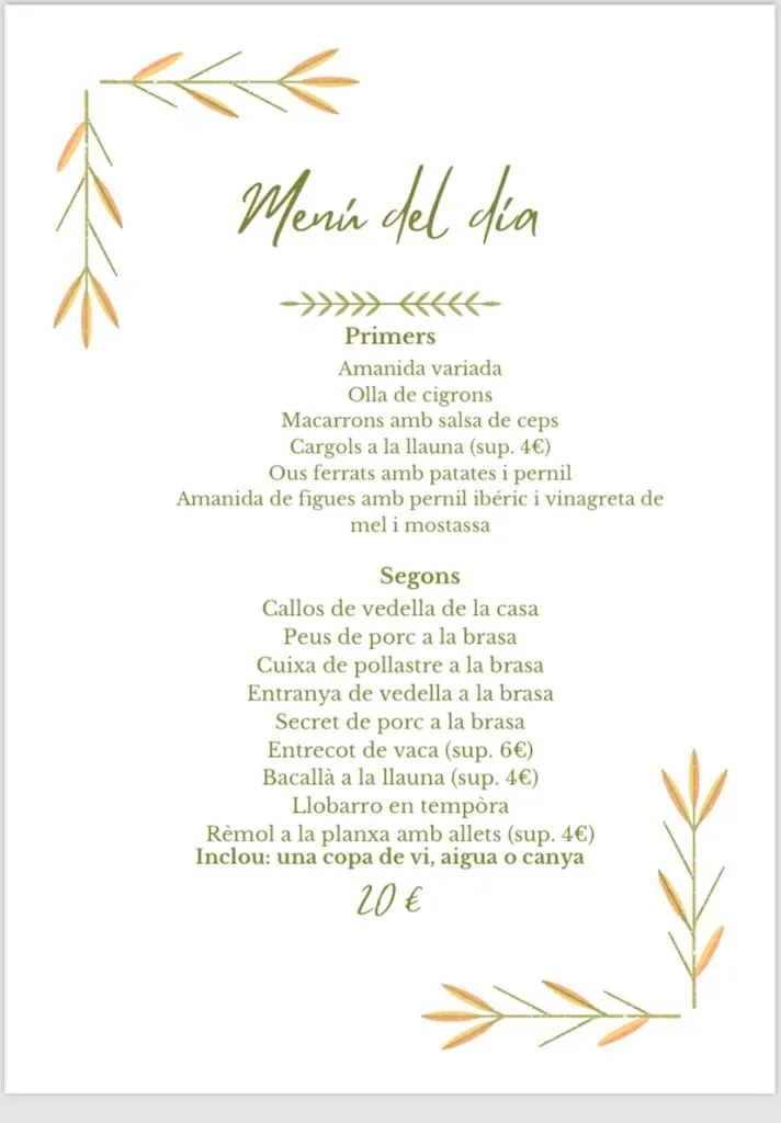 Menu_Restaurant Pateco_Almacelles_image_1