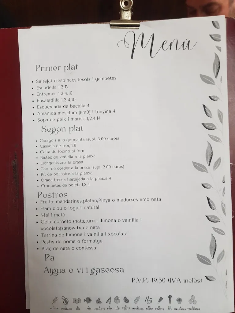 Menu_Bar-Restaurant Llavall_Anglesola_image_1