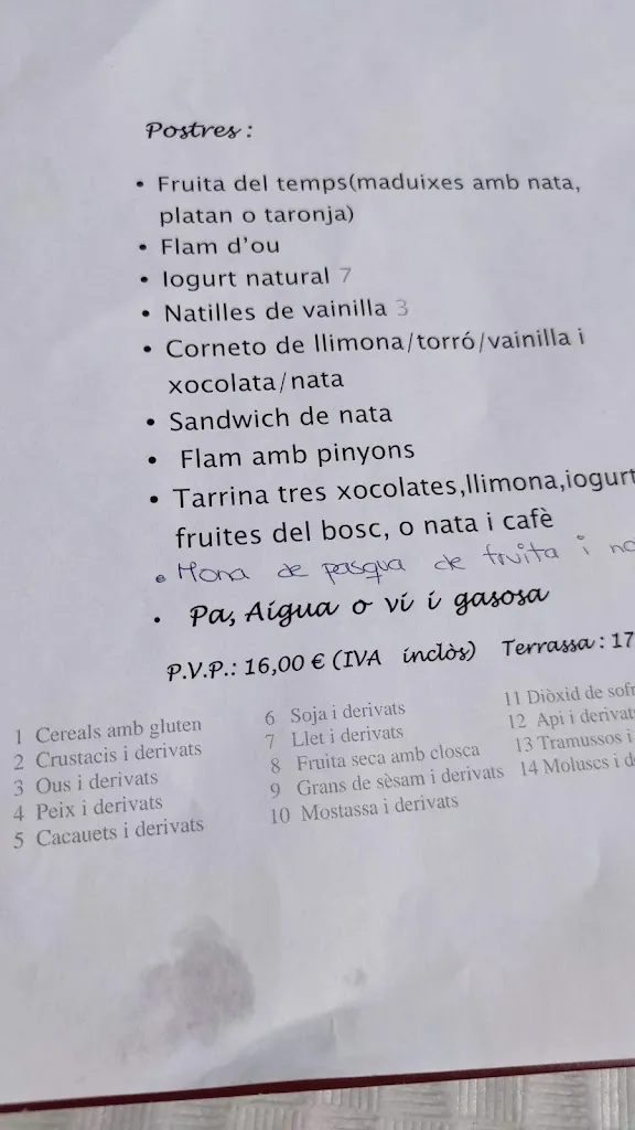 Menu_Bar-Restaurant Llavall_Anglesola_image_3