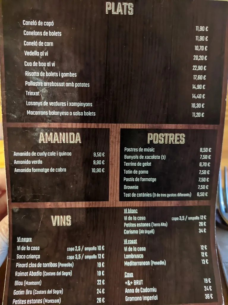 Menu_Hotel Rural Font Del Genil_Arsèguel_image_3