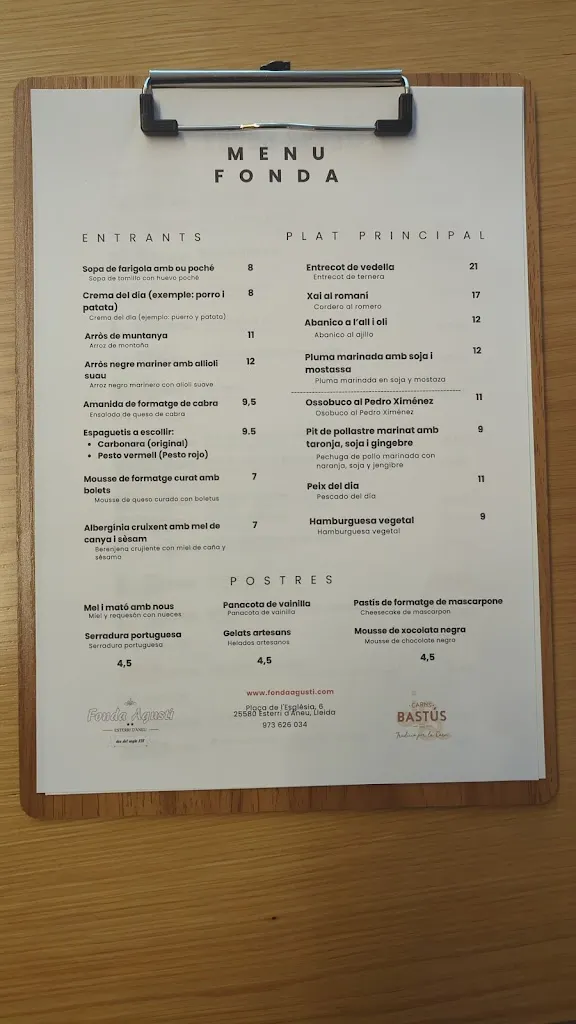 Menu_Restaurante Fonda Agusti_Alt Àneu_image_1