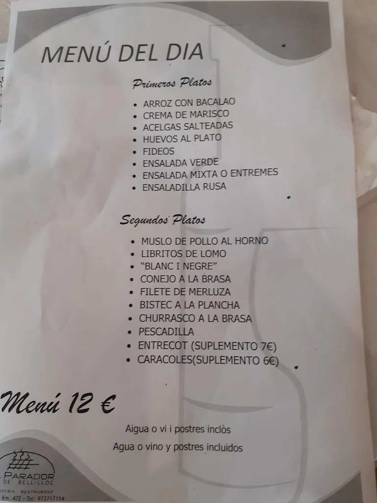 Menu_El Parador de Bell-lloc Restaurant - Braseria_Bell-lloc dUrgell_image_3