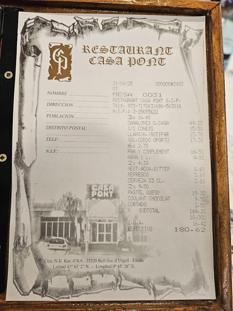 Menu_Restaurant Casa Pont_Bell-lloc dUrgell_immagine_4