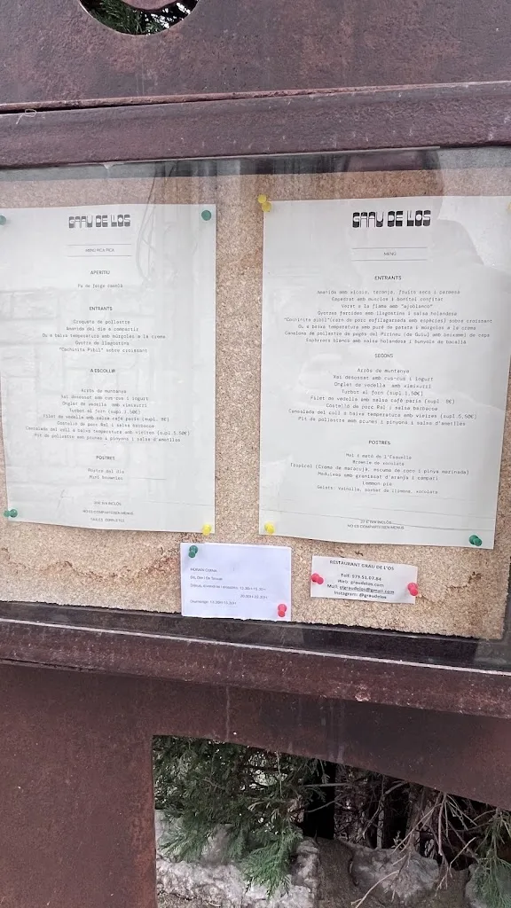 Menu_Restaurant Grau de L'Os_Bellver de Cerdanya_immagine_2