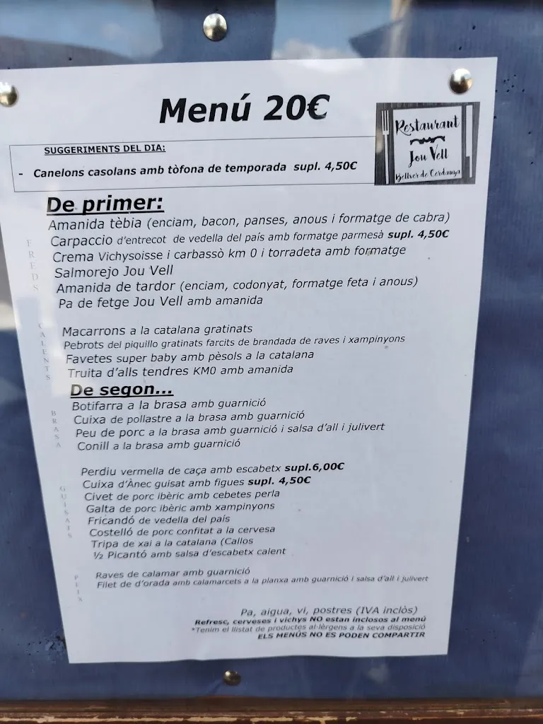 Menu_Restaurant Jou Vell_Bellver de Cerdanya_image_1