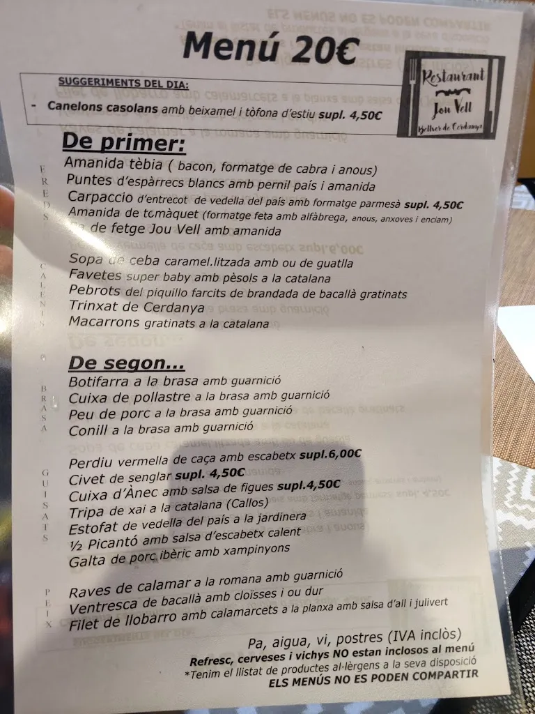 Menu_Restaurant Jou Vell_Bellver de Cerdanya_image_2