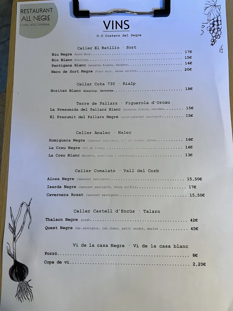 Menu_Restaurant All Negre_Baix Pallars_image_2