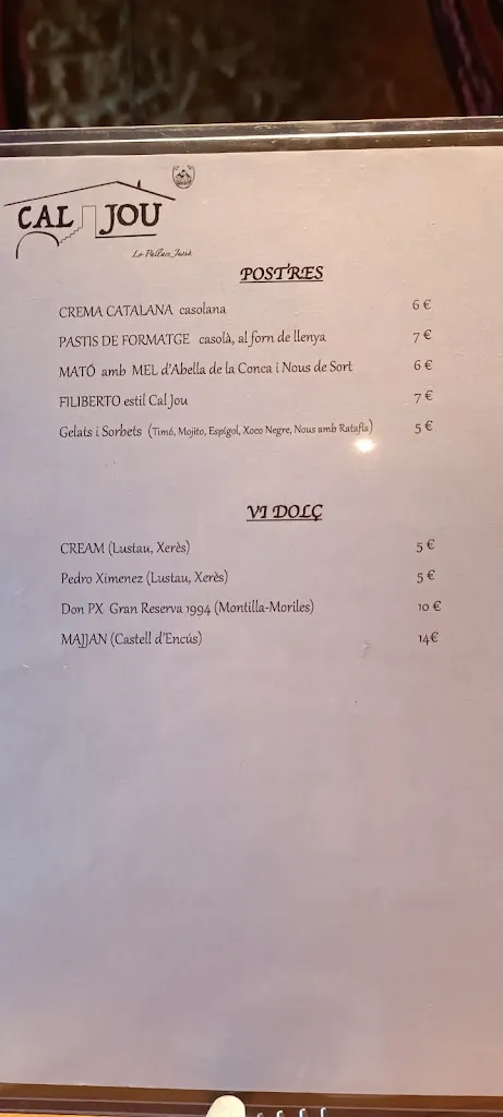 Menu_Restaurant Cal Jou | Conques_Baix Pallars_image_3