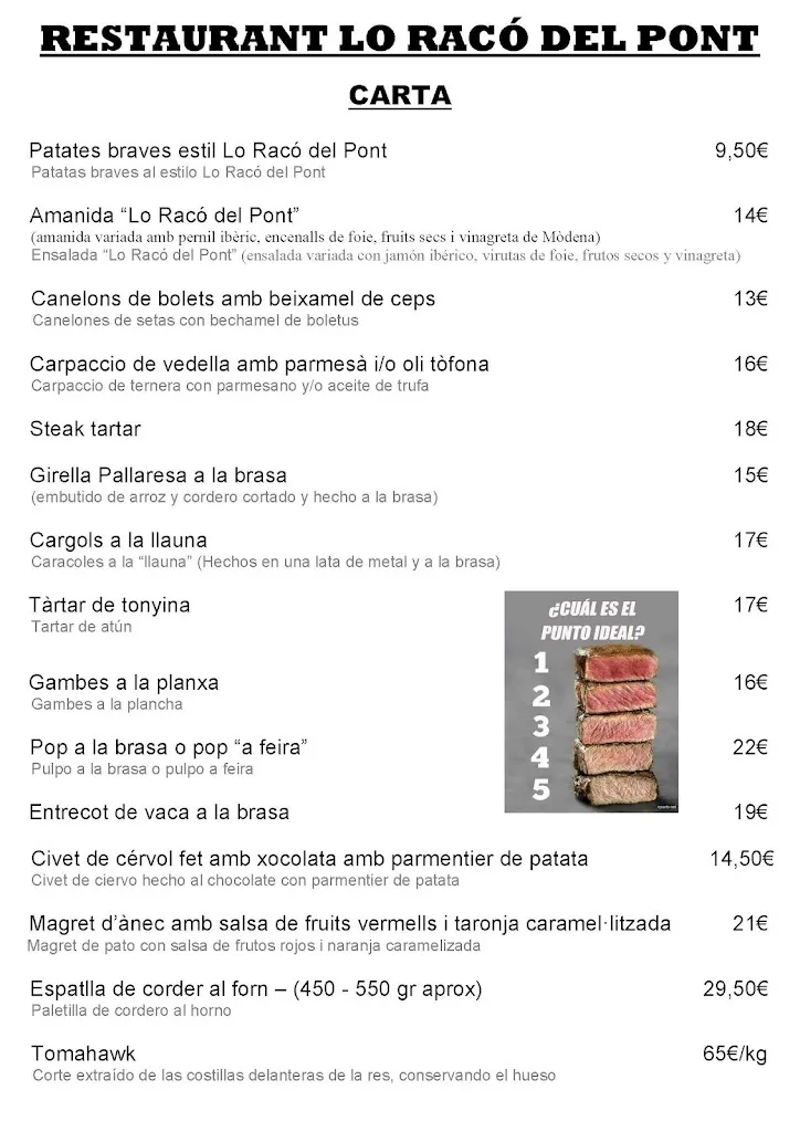 Menu_Lo Racó del Pont_Baix Pallars_immagine_1