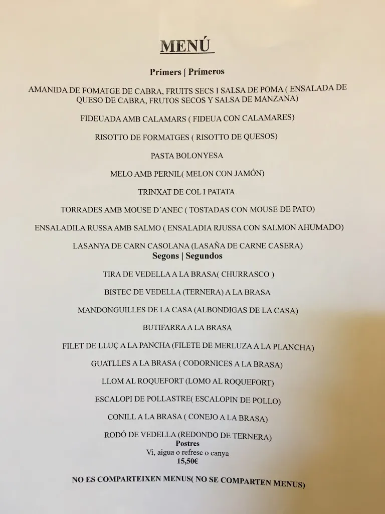 Menu_Restaurant lo Pont_Baix Pallars_image_2