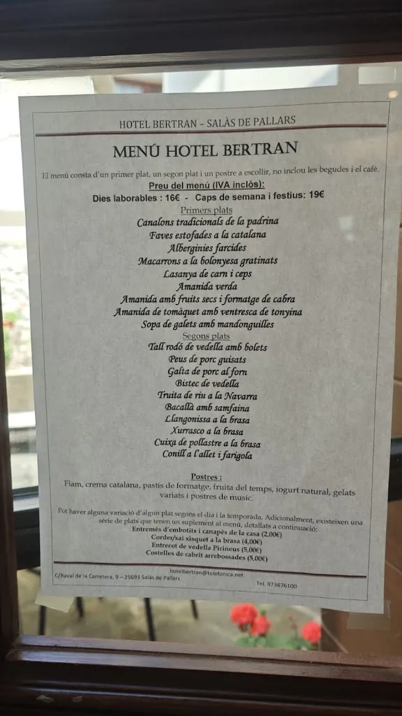 Menu_Restaurant Bertran_Baix Pallars_immagine_4