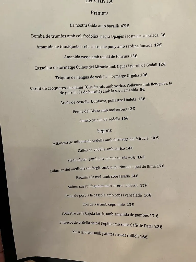 Menu_Restaurant Mare De La Font_Bassella_image_1