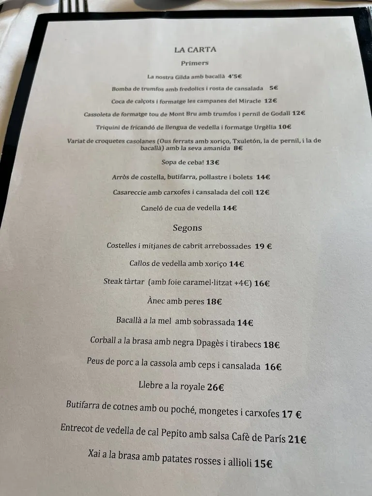 Menu_Restaurant Mare De La Font_Bassella_image_4
