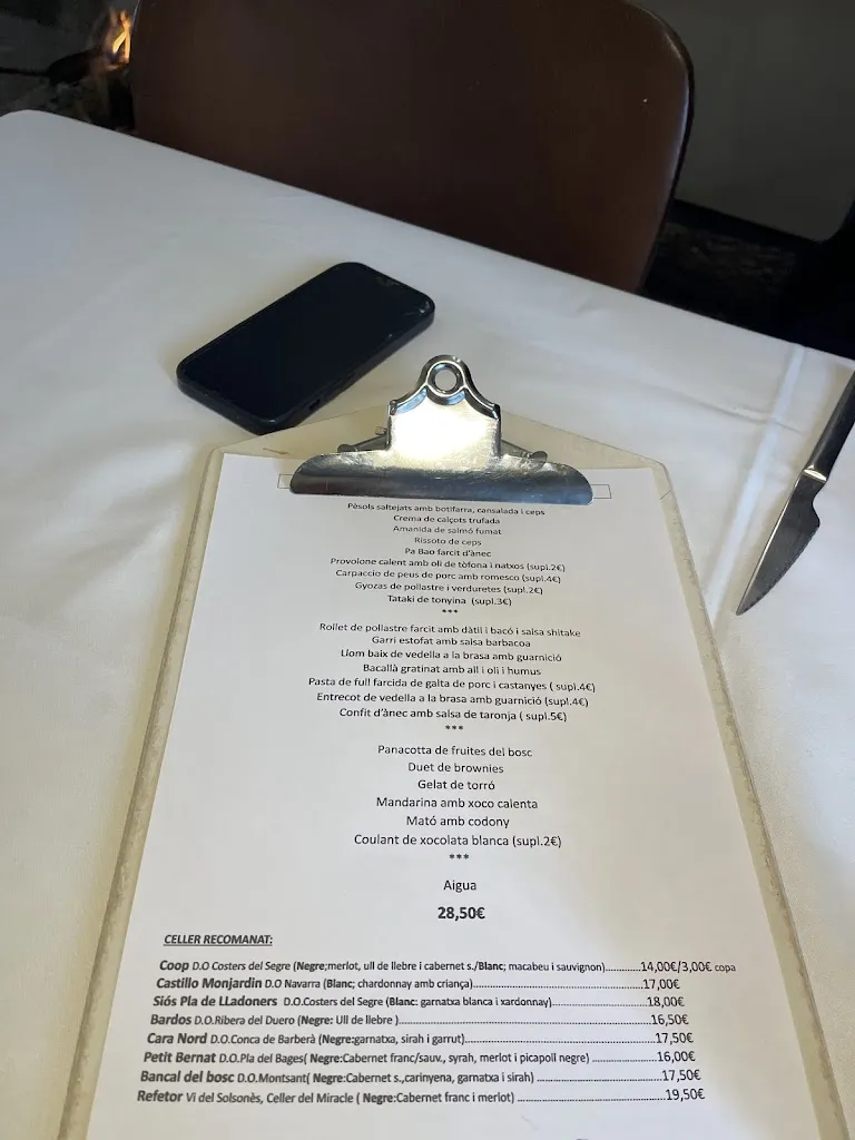 Menu_Cabana d'en Geli_Bassella_image_2