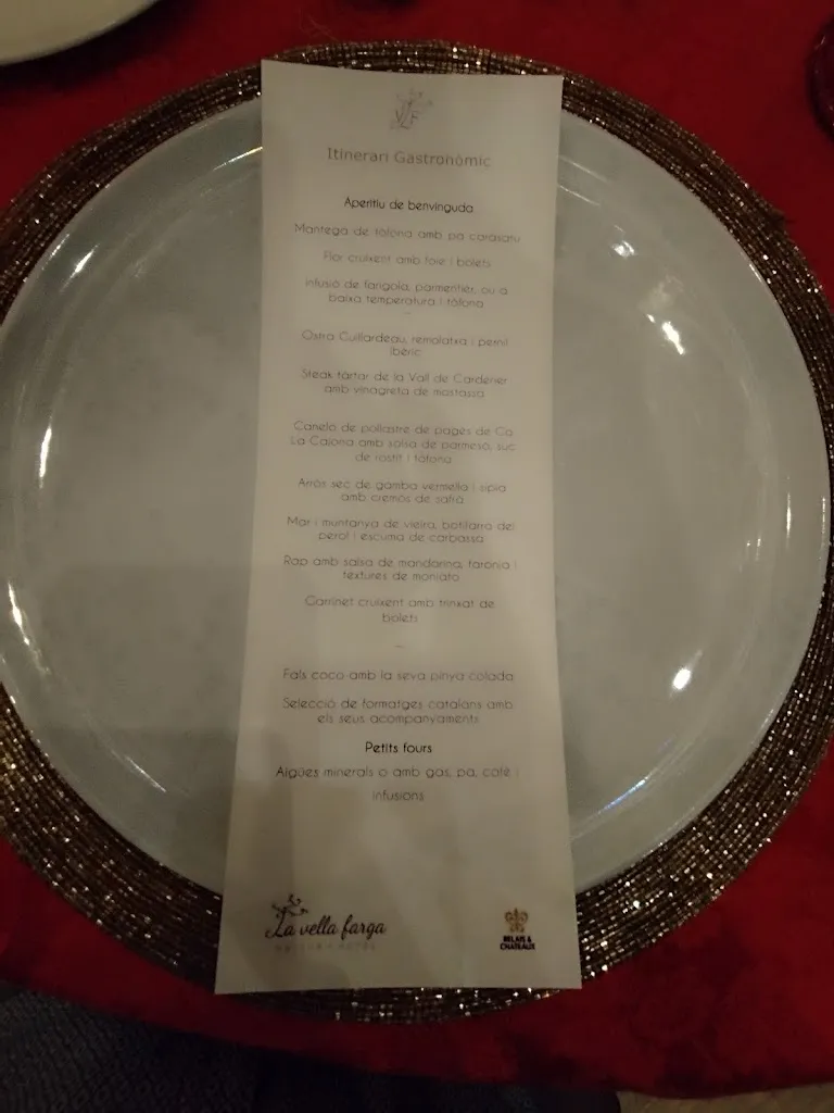 Menu_Restaurante @ La Vella Farga_Bassella_image_1