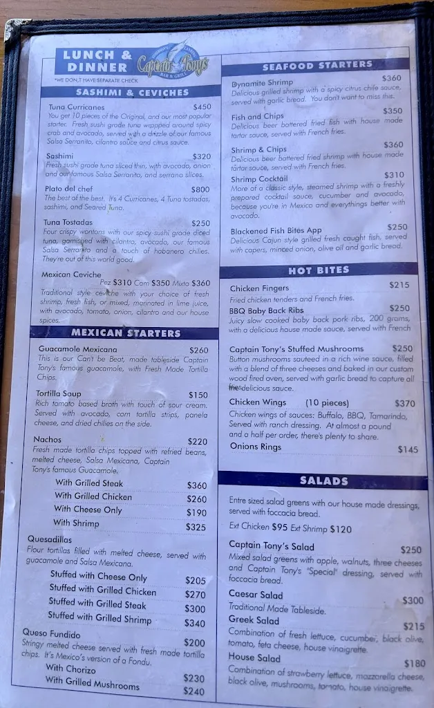 Menu_Captain Tony's_Cabó_image_4