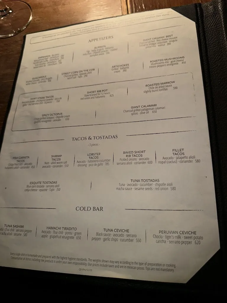 Menu_RosaNegra Latin American Cuisine_Cabó_image_1