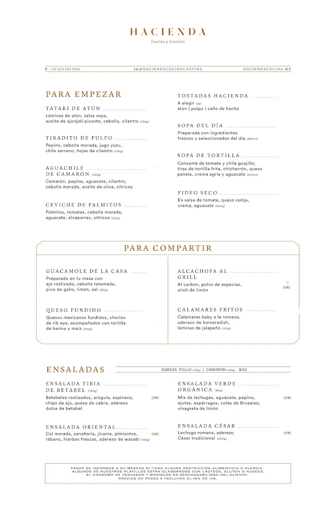 Menu_Hacienda Cocina y Cantina_Cabó_immagine_2