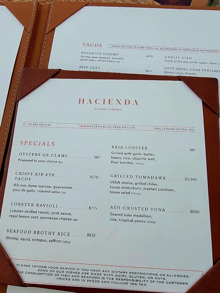 Menu_Hacienda Cocina y Cantina_Cabó_immagine_3