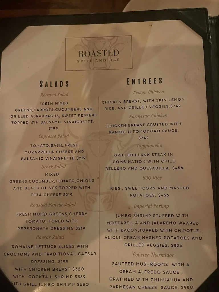 Menu_Roasted Grill & Bar_Cabó_immagine_1