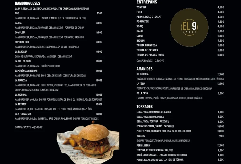 Menu_El 9 Syrah_Borges Blanques Les_image_2