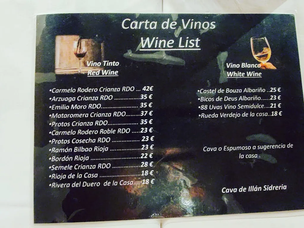 Menu_Cava de Illán Sidrería_Cava_image_1