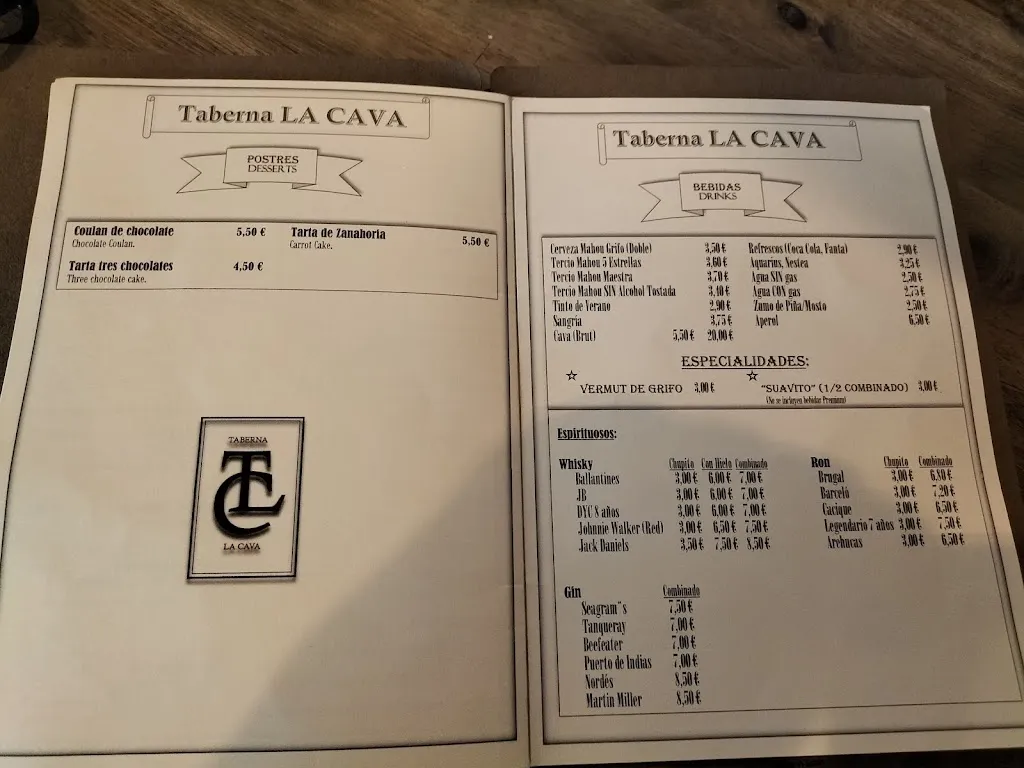 Menu_Taberna LA CAVA_Cava_image_4