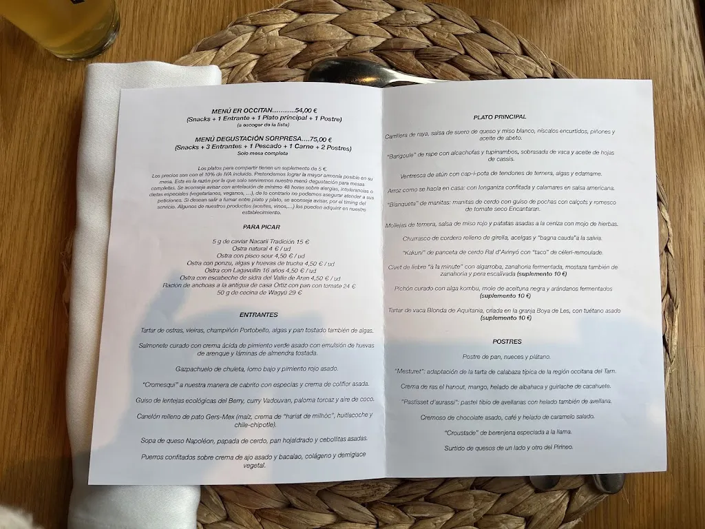 Menu_Restaurant Er Occitan_Bossòst_image_3