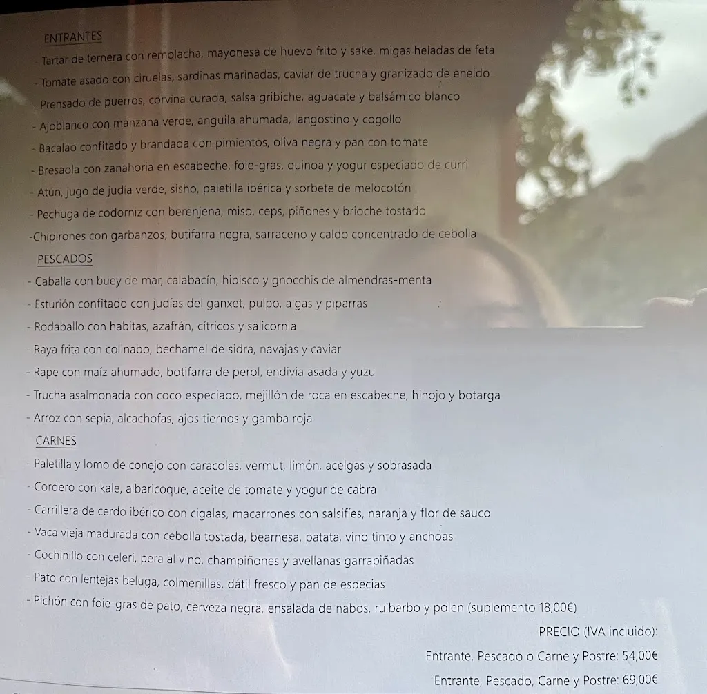 Menu_Restaurant El Portalet_Bossòst_image_2