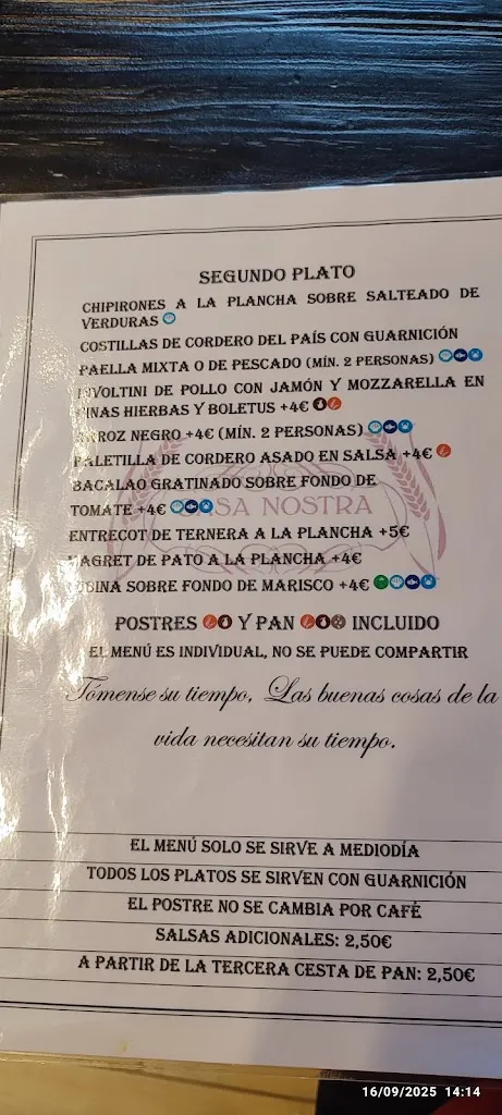 Menu_Restaurante Casa Nostra_Bossòst_image_1