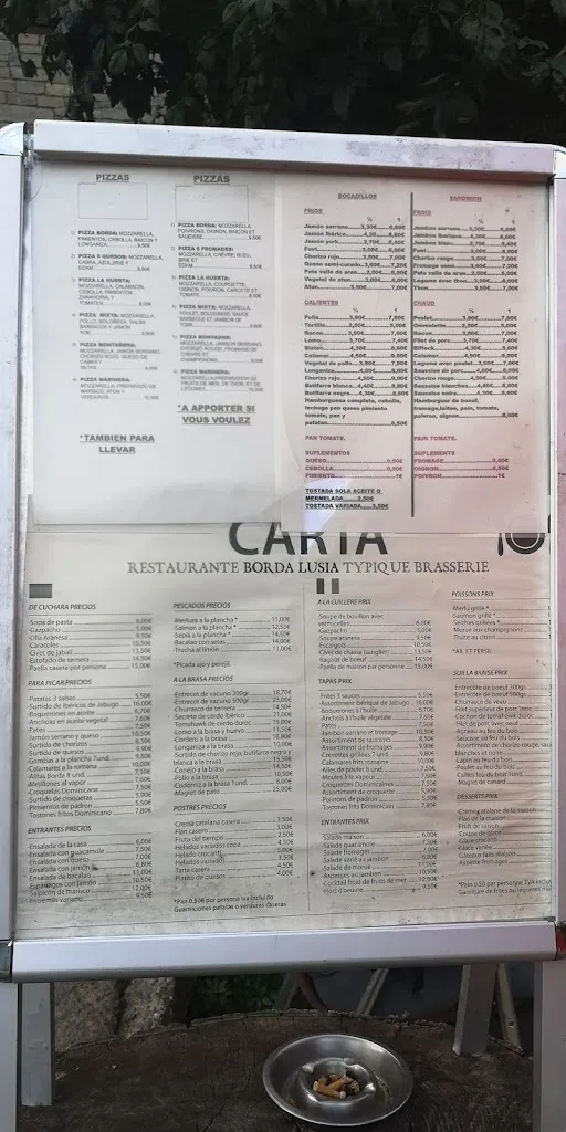 Menu_Bar restaurante borda llüsia bossòst_Bossòst_image_1