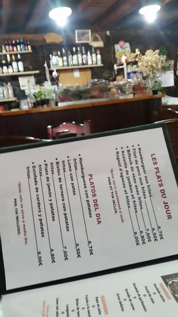 Menu_Bar restaurante borda llüsia bossòst_Bossòst_image_4