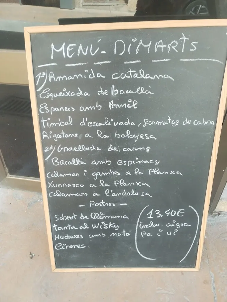 Menu_Bar restaurant Lo nou casal_Cervià de les Garrigues_image_1