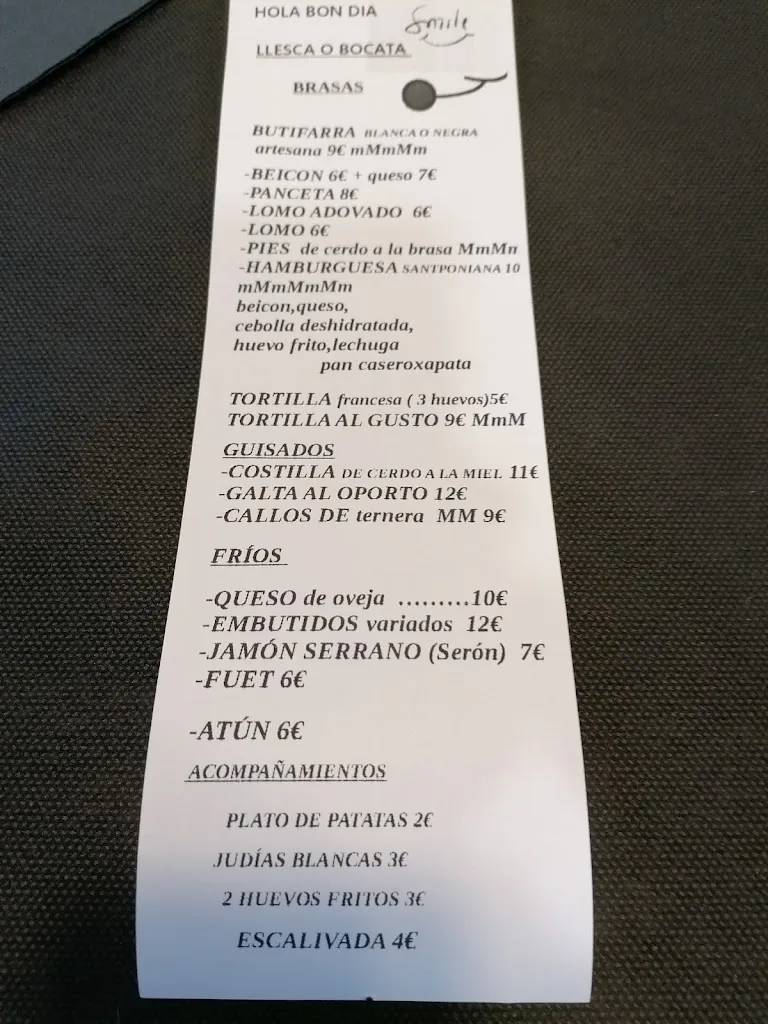 Menu_Restaurant Sant Ponç_Clariana de Cardener_image_1