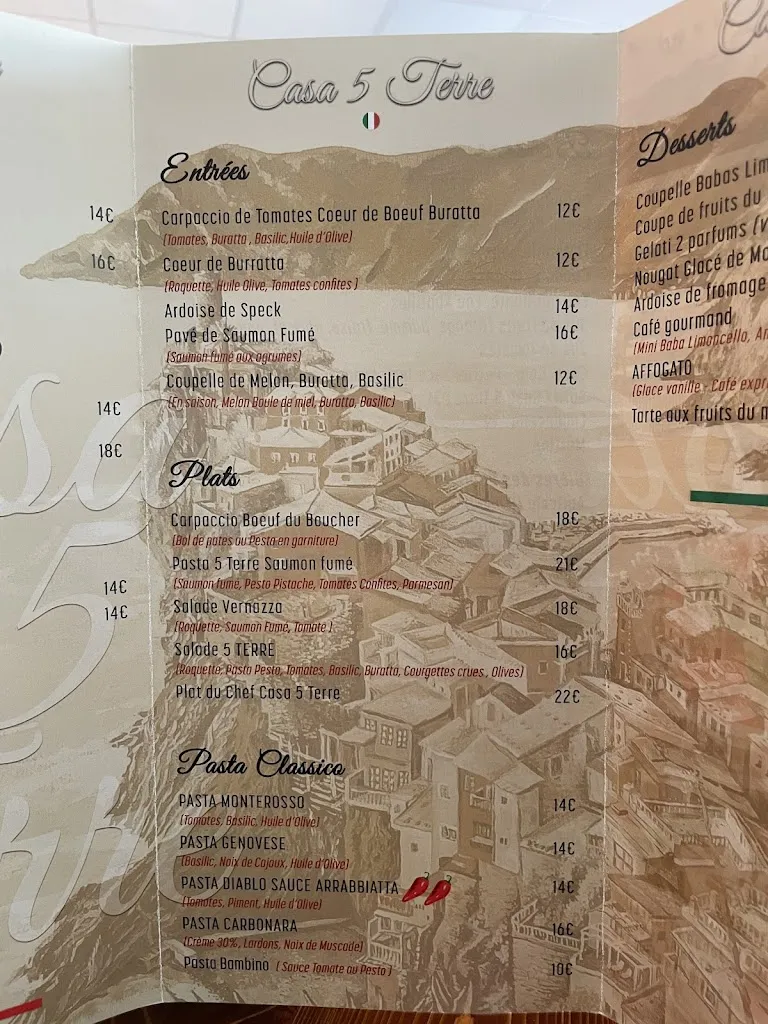 Menu_CASA 5 TERRE_Canejan_image_3