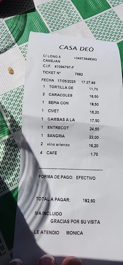 Elizabeth_Restaurant Casa Deó_Canejan_review