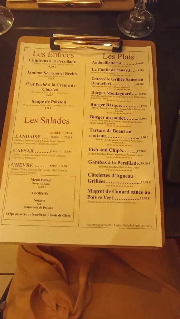 Menu_Le Trinquet_Canejan_image_1