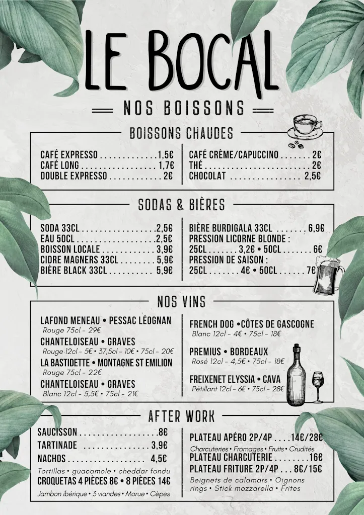 Menu_Le Bocal_Canejan_image_1