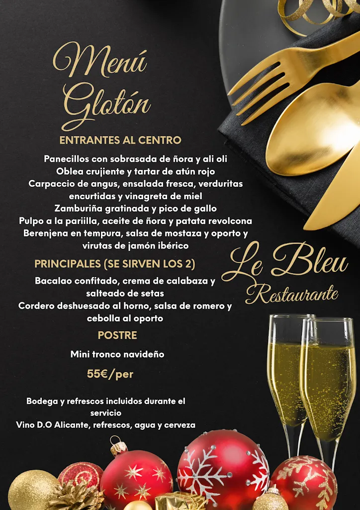 Menu_Restaurante Le Bleu_Guardamar del Segura_image_4